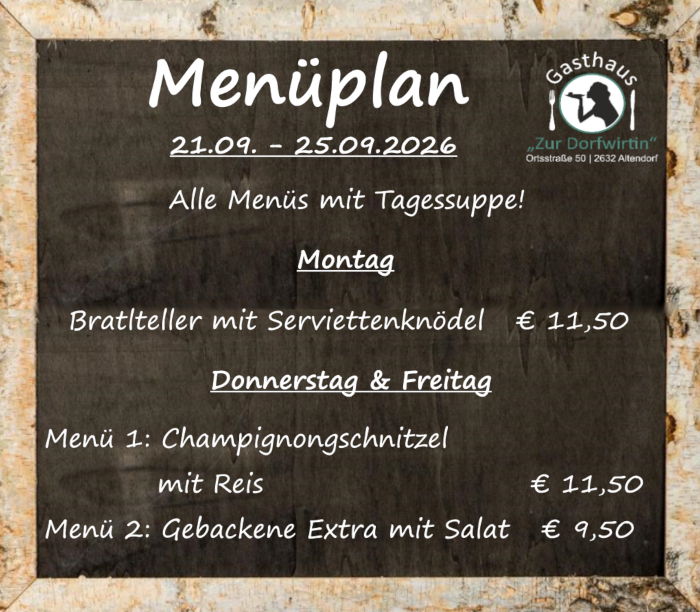 Lieferservice Dorfwirtin Altendorf